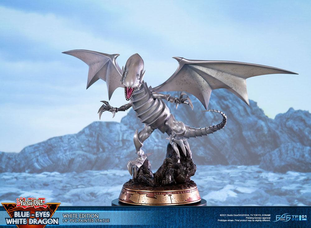 Yu-Gi-Oh! statuette PVC Blue-Eyes White Dragon White Edition 35 cm