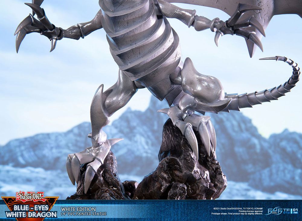 Yu-Gi-Oh! statuette PVC Blue-Eyes White Dragon White Edition 35 cm