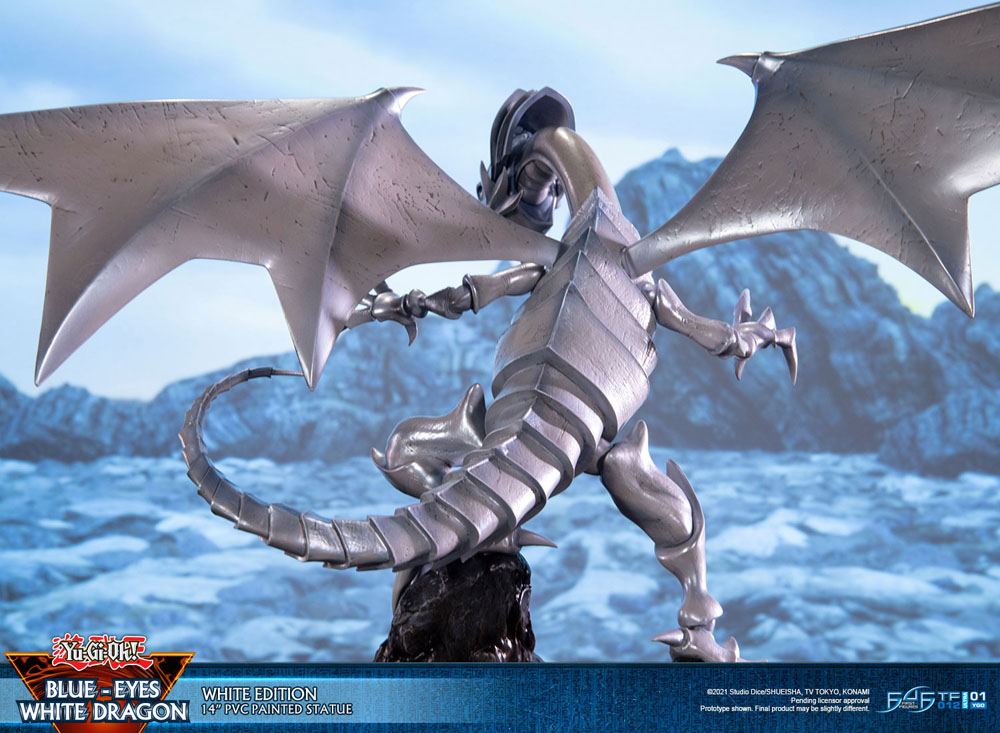 Yu-Gi-Oh! statuette PVC Blue-Eyes White Dragon White Edition 35 cm