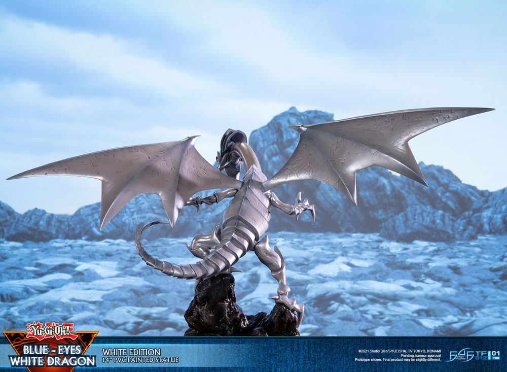 Yu-Gi-Oh! statuette PVC Blue-Eyes White Dragon White Edition 35 cm