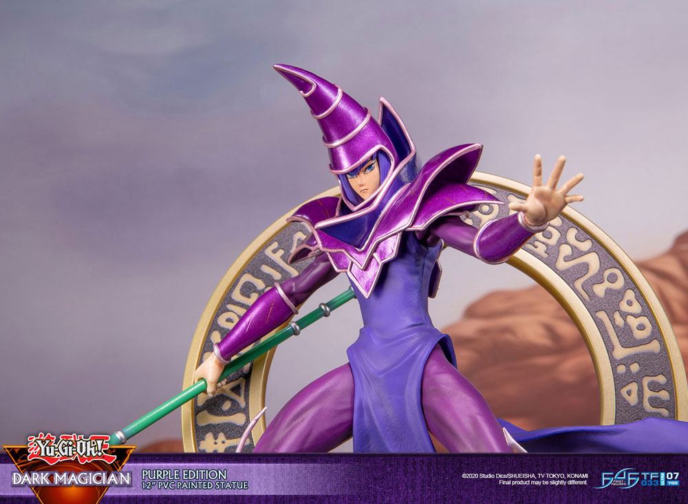Yu-Gi-Oh! statuette PVC Dark Magician Purple Version 29 cm