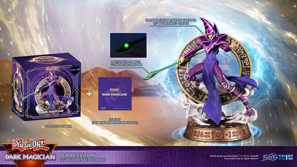 Yu-Gi-Oh! statuette PVC Dark Magician Purple Version 29 cm
