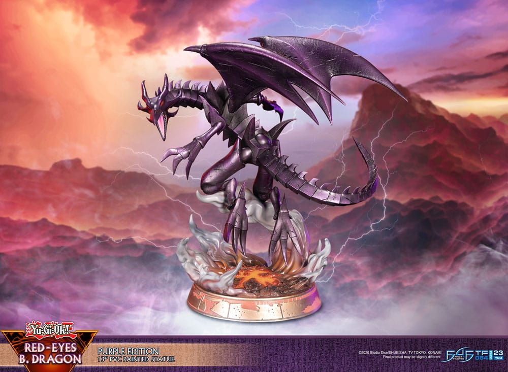 Yu-Gi-Oh! statuette PVC Red-Eyes B. Dragon Purple Colour 33 cm