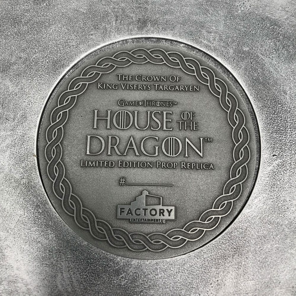 House of the Dragon réplique 1/1 couronne de Viserys Targaryen Limited Edition 15 cm