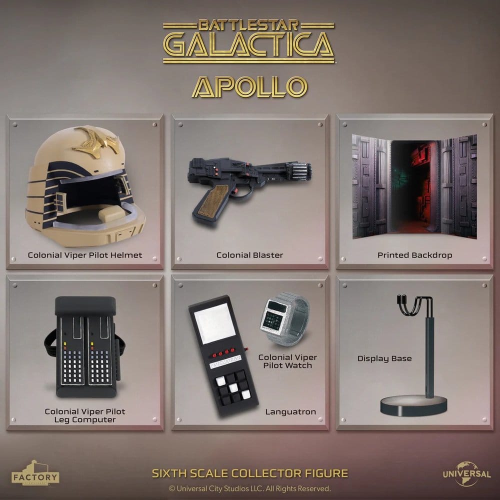 Battlestar Galactica figurine 1/6 Captain Apollo 30 cm