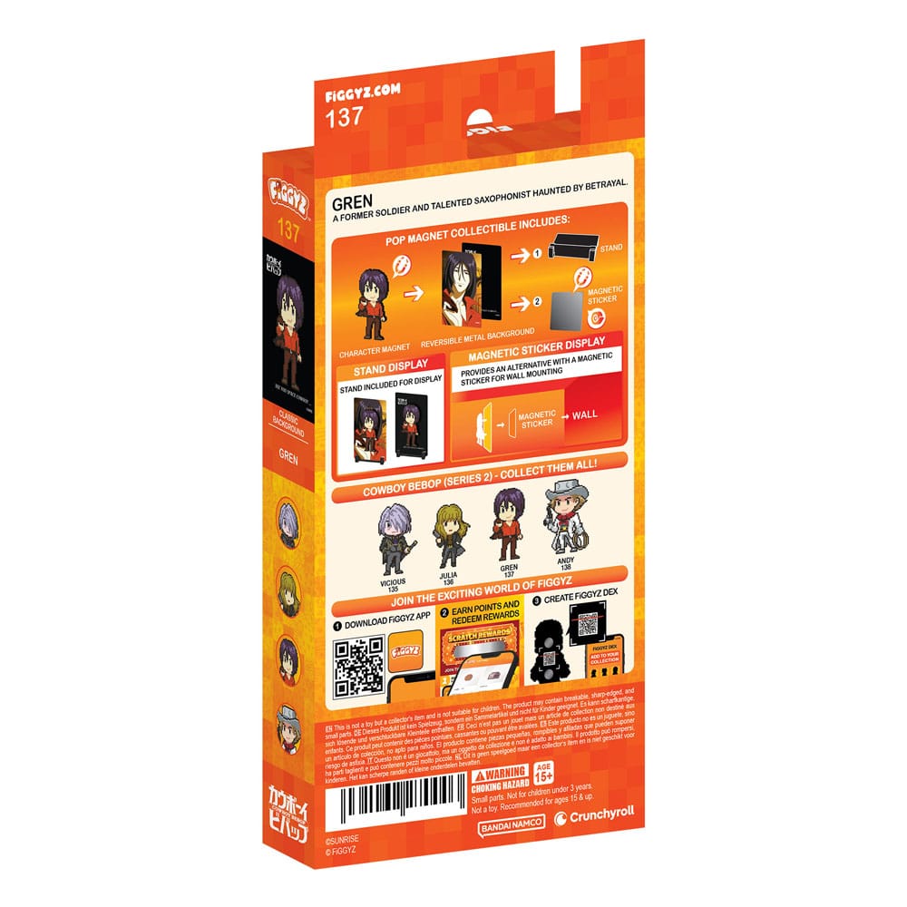 Cowboy Bebop magnet à collectionner FiGGYZ Gren 11 cm