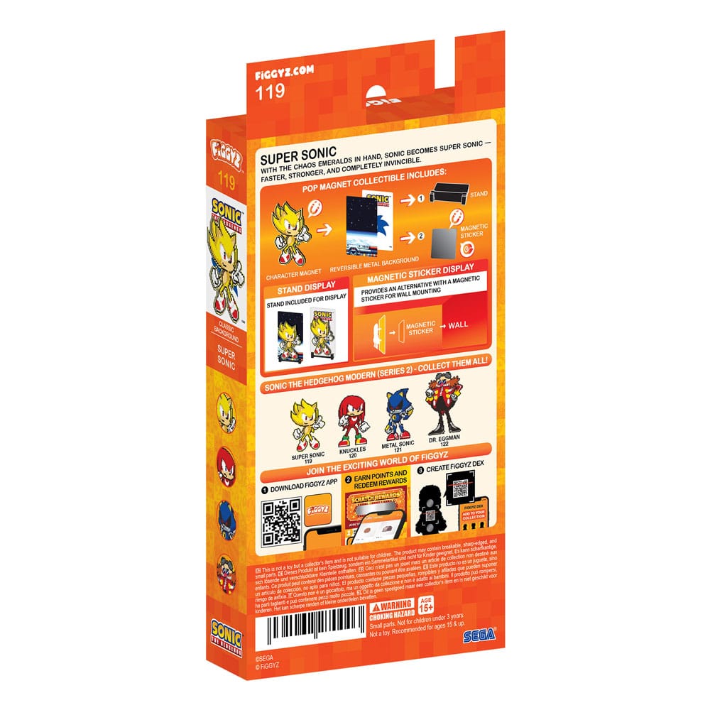 Sonic the Hedgehog (Modern) magnet à collectionner FiGGYZ Super Sonic 11 cm