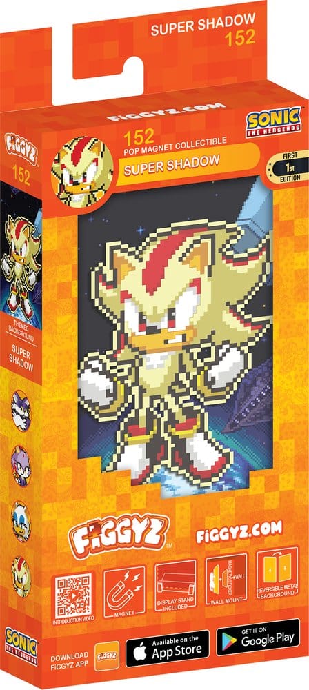 Sonic the Hedgehog (Modern) magnet à collectionner FiGGYZ Super Shadow 11 cm