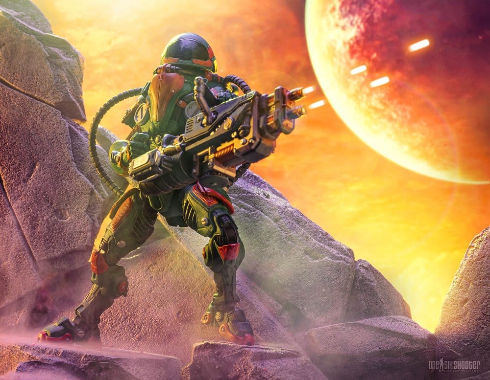 Cosmic Legions figurine T.U.5.C.C. Heavy Gunner