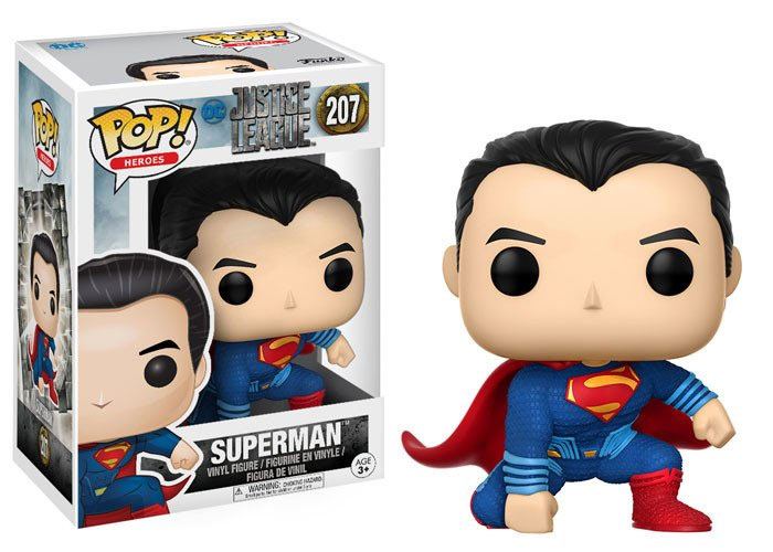Justice League Movie POP! Movies Vinyl figurine Superman (Landing Pose) 9 cm