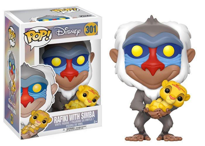 Le Roi lion POP! Disney Vinyl figurine Rafiki & Simba 9 cm