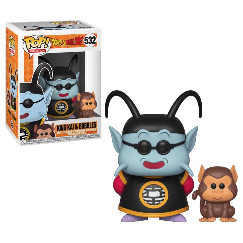 Dragon Ball Z Figurine POP! Animation Vinyl King Kai & Bubbles 9 cm