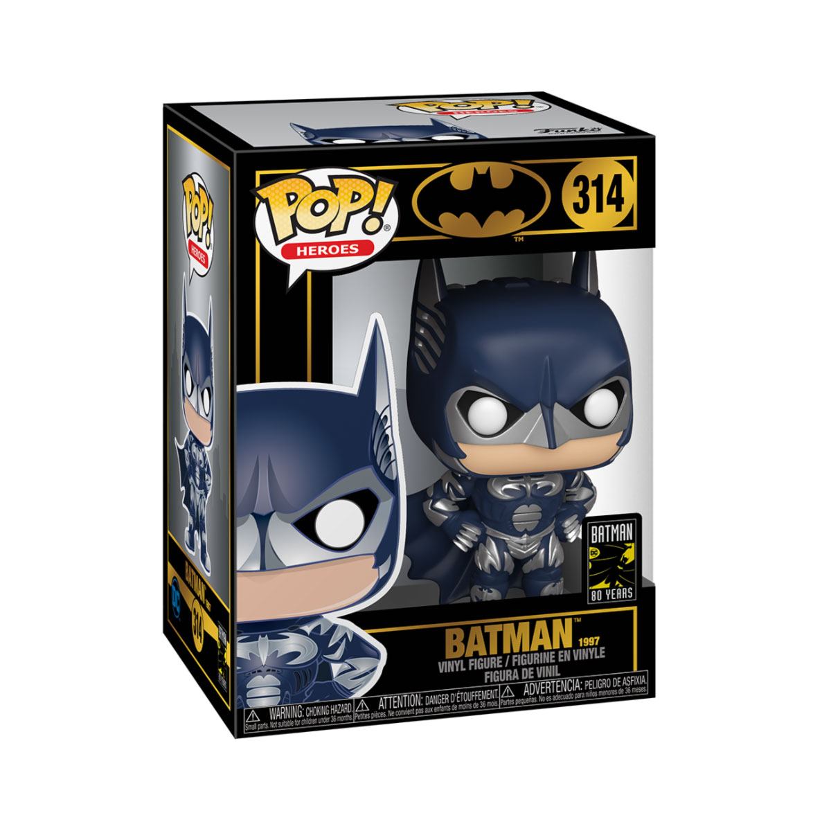 Batman 80th POP! Heroes Vinyl figurine Batman (1997) 9 cm