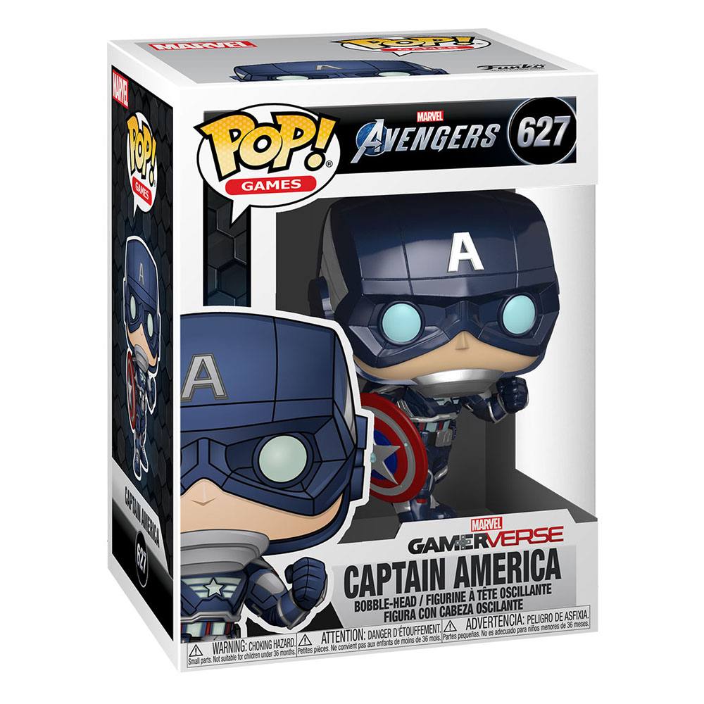 Marvel's Avengers (2020 video game) POP! Marvel Vinyl Figurine Captain America 9 cm
