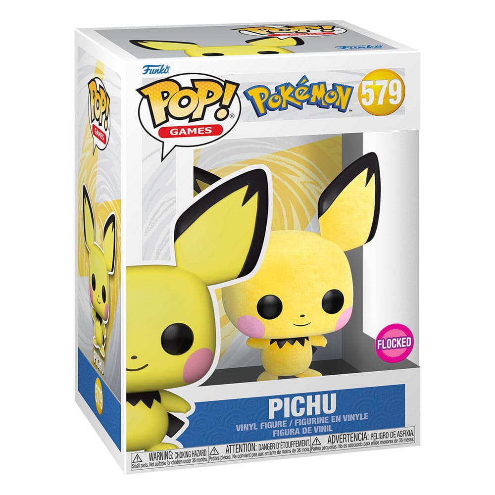 Pokemon POP! Games Vinyl figurine Flocked Pichu *Exclusive Version* 9 cm