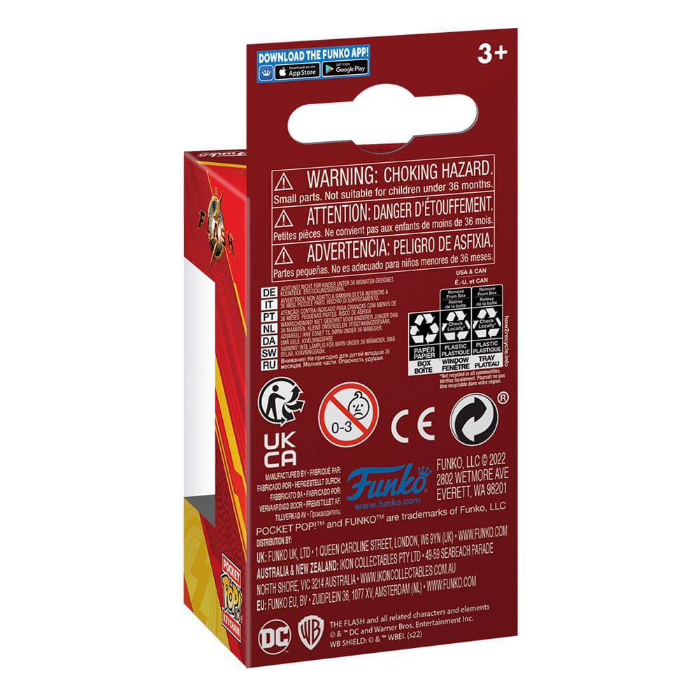 The Flash présentoir porte-clés Pocket POP! Vinyl The Flash 4 cm (12)
