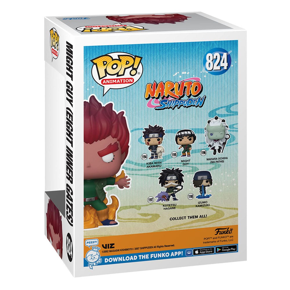 Naruto Shippuden POP! Animation Vinyl figurines Might Guy (Eight Inner Gates) (GW) 9 cm