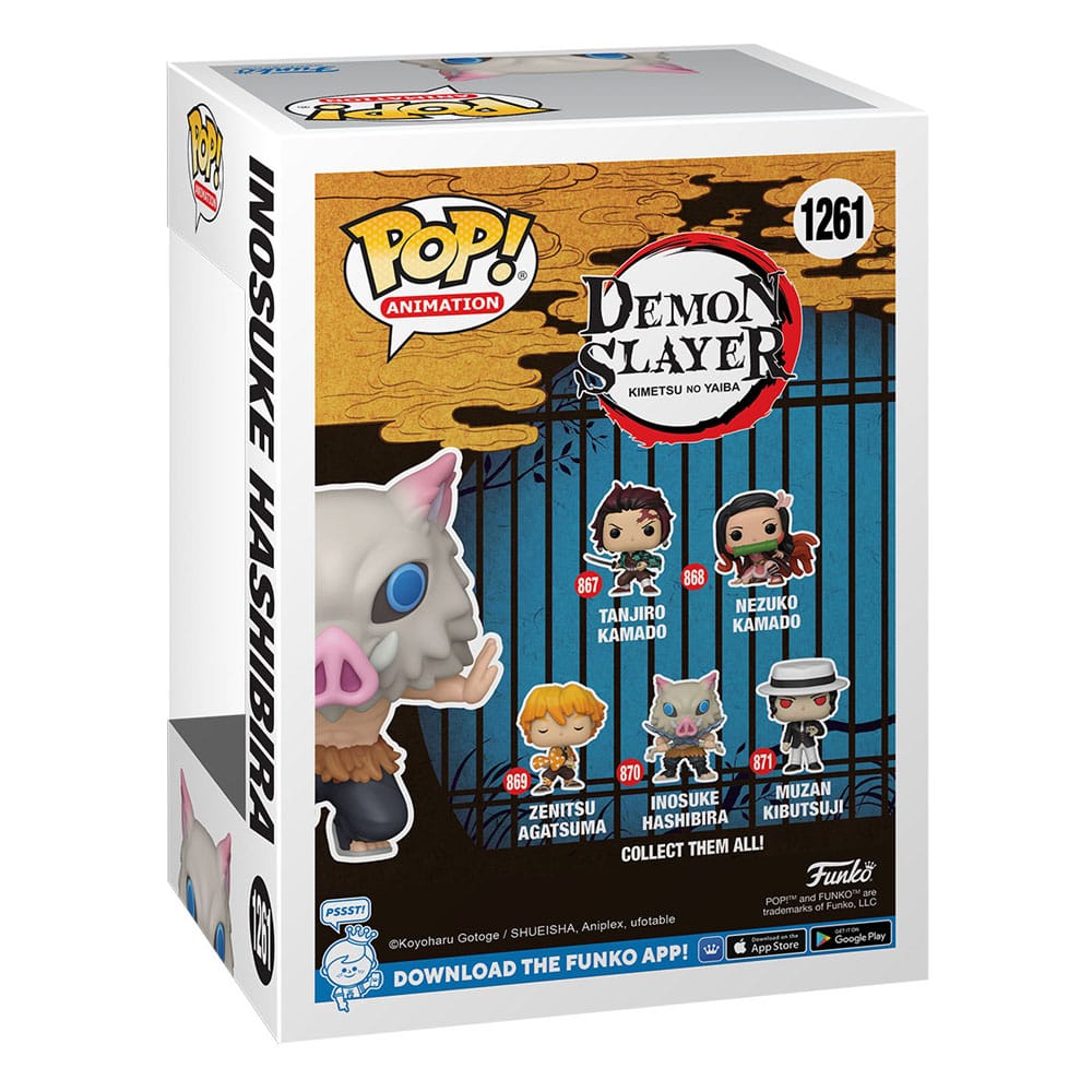 Demon Slayer: Kimetsu no Yaiba POP! Animation Vinyl figurines 7th Form Inosuke 9 cm