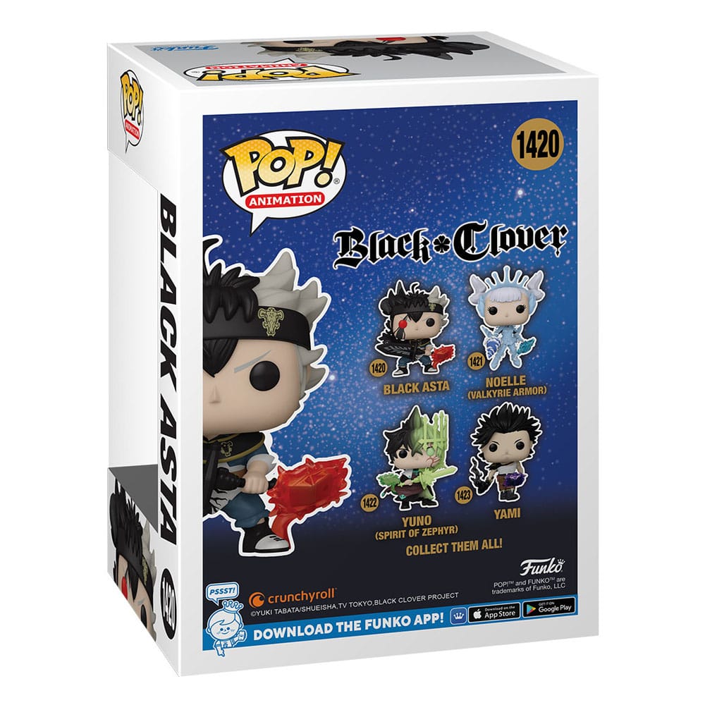 Black Clover POP! Animation Vinyl figurine Black Asta 9 cm