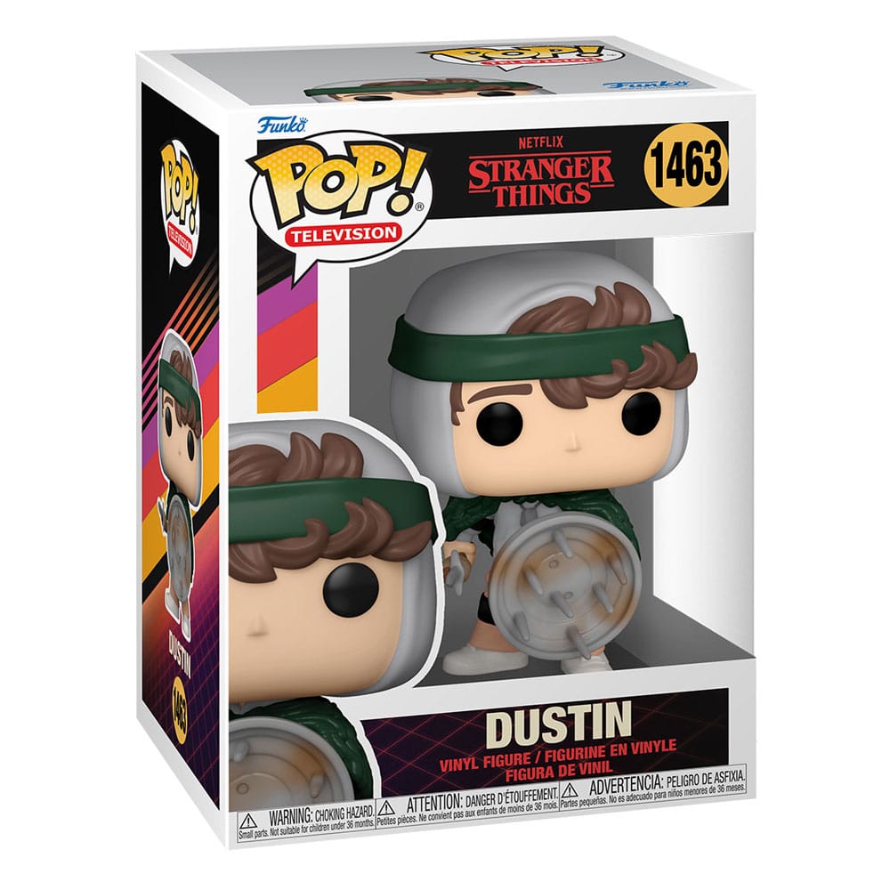 Stranger Things POP! TV Vinyl figurine Hunter Dustin with Shield 9 cm