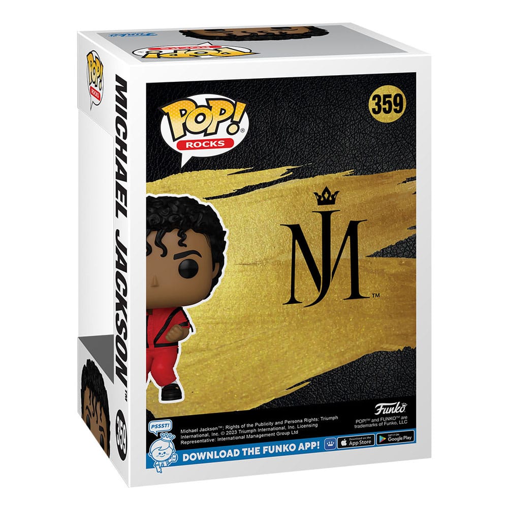 Michael Jackson POP! Rocks Vinyl Figurine Thriller 9 cm