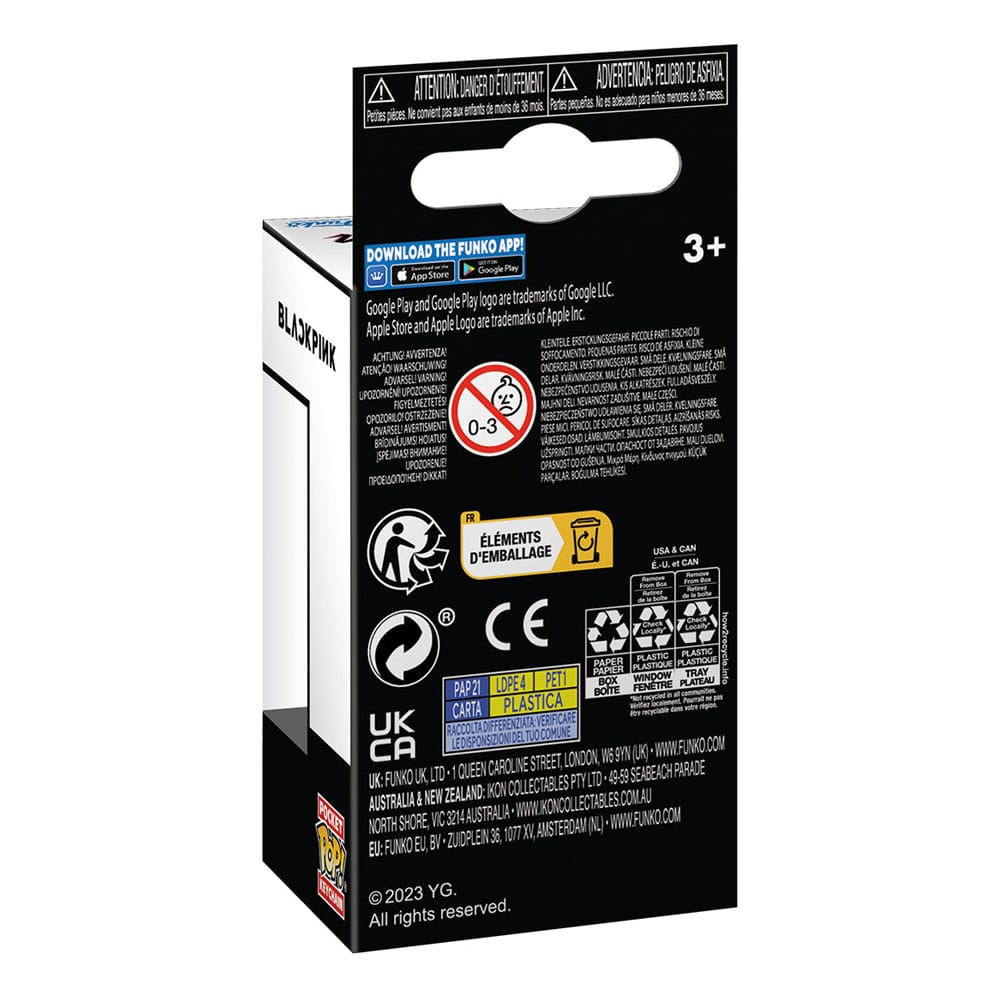 Blackpink présentoir porte-clés Pocket POP! Vinyl Lisa 4 cm (12)