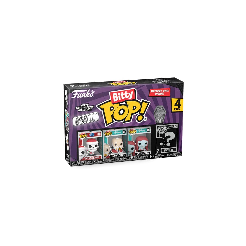 L´étrange Noël de Mr. Jack pack 4 figurines Bitty POP! Vinyl Santa Jack 2,5 cm