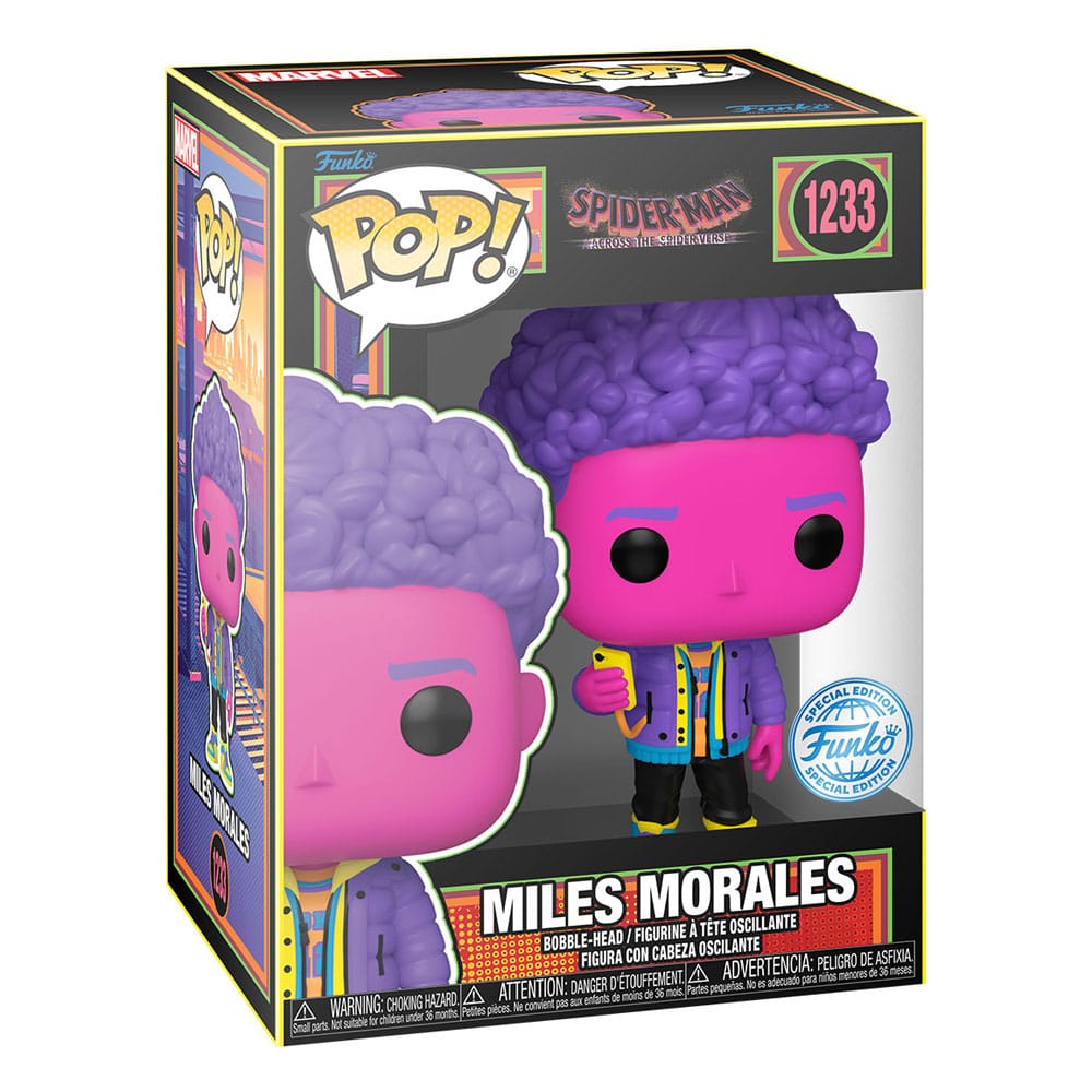 Funko Pop! Marvel: Spider-Man: Across the Spider-Verse - Miles Morales (Blacklight) - Special Edition