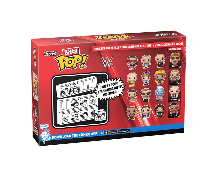 WWE pack 4 figurines Bitty POP! Vinyl Razor Ramon 2,5 cm