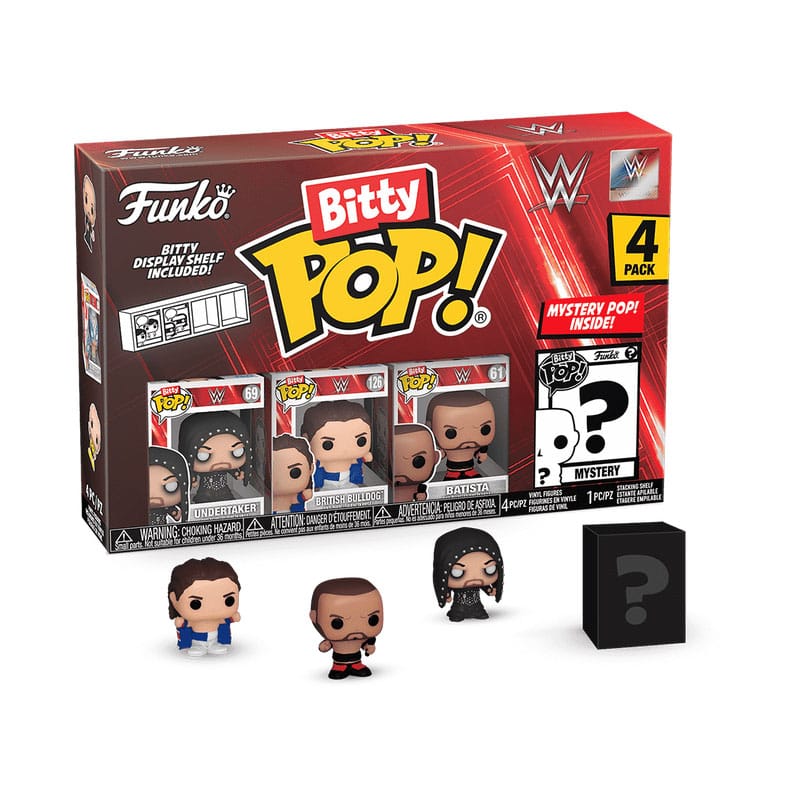 WWE pack 4 figurines Bitty POP! Vinyl The Undertaker 2,5 cm
