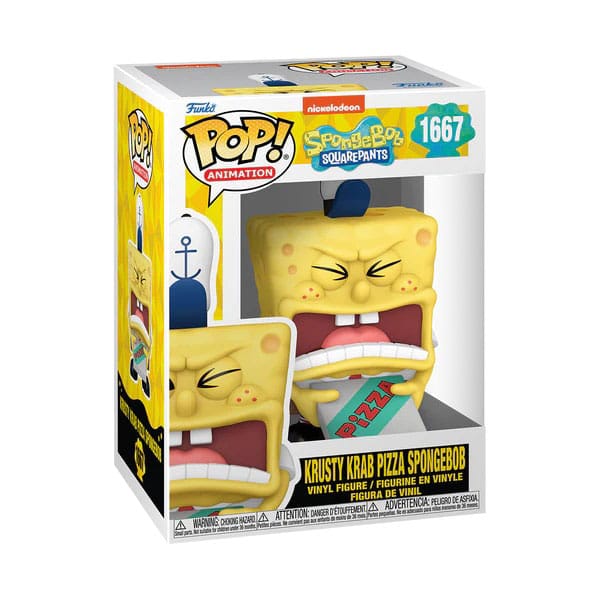 Bob l´éponge 25th Anniversary POP! Vinyl figurine SB w/Pizza 9 cm