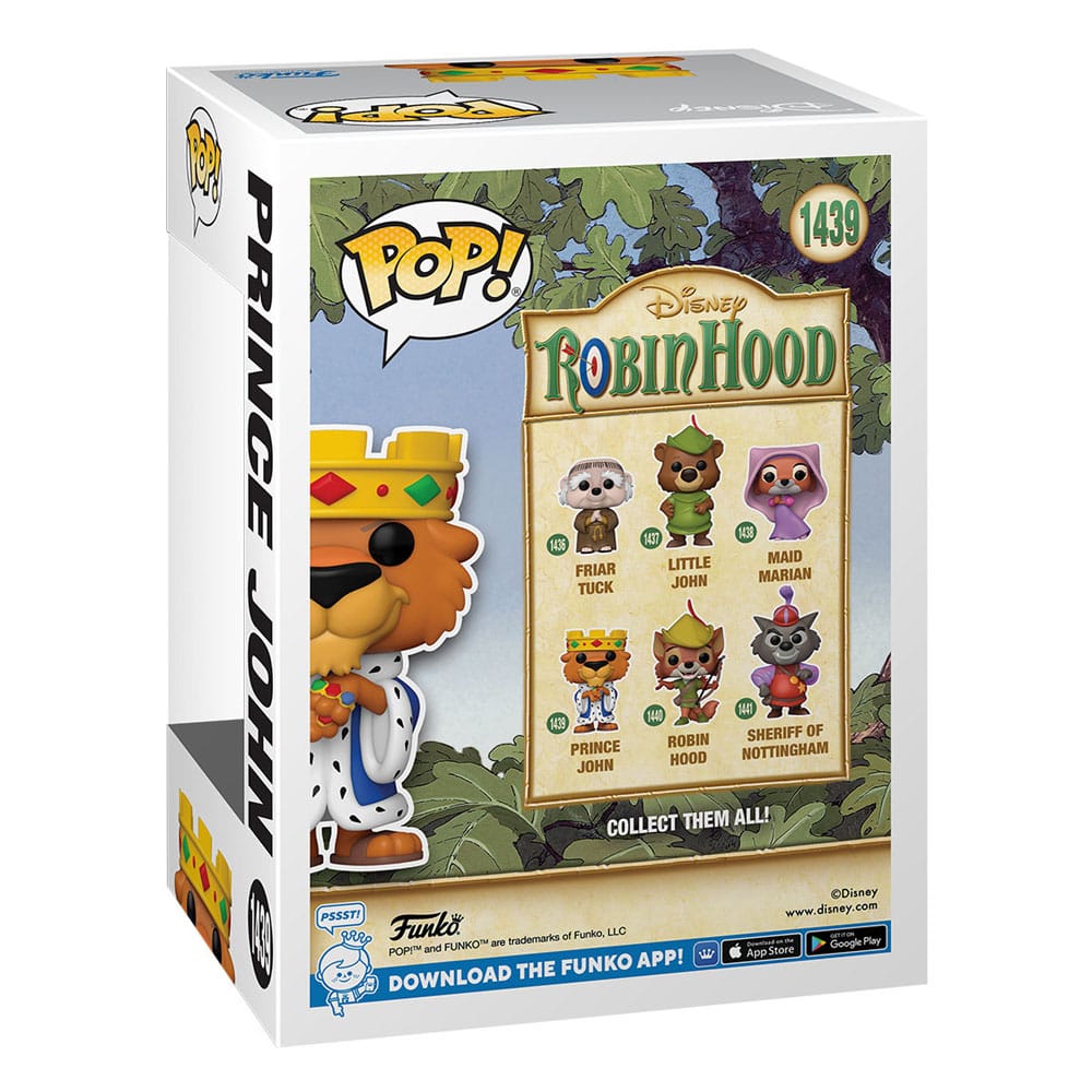 Robin Hood POP! Disney Vinyl figurine Prince John 9 cm