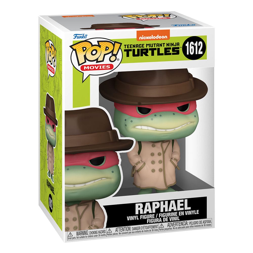 Tortues Ninja POP! Movies Vinyl figurine Raphael w/Coat & Hat 9 cm