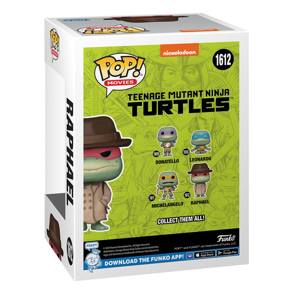 Tortues Ninja POP! Movies Vinyl figurine Raphael w/Coat & Hat 9 cm