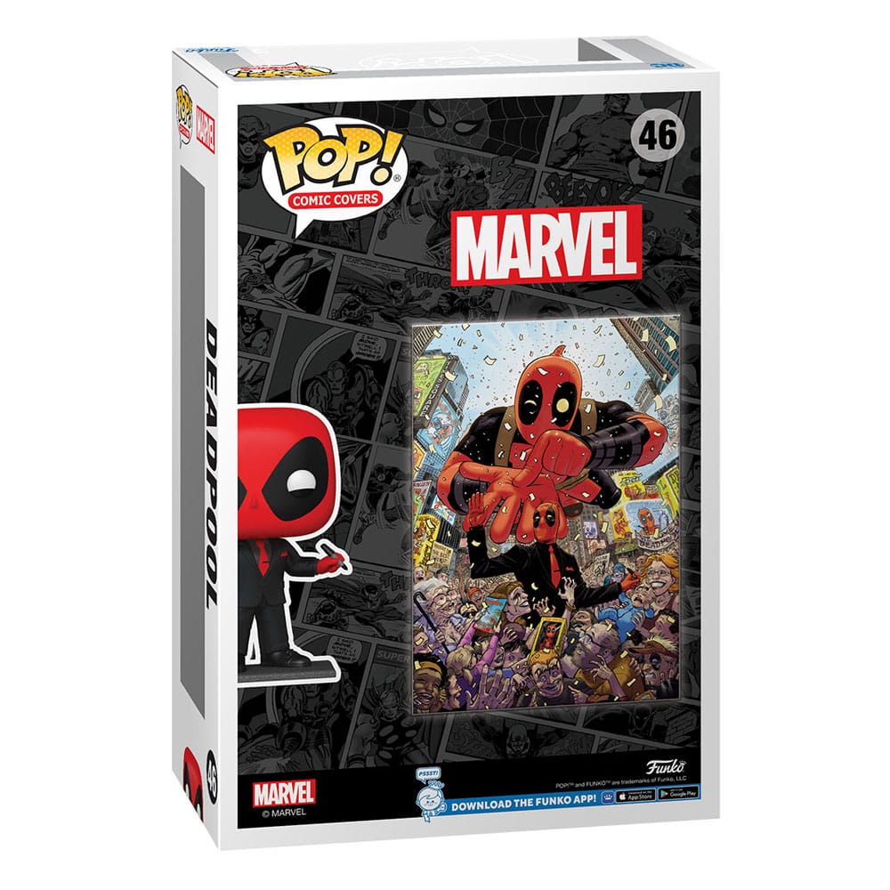 Marvel POP! Comic Cover Vinyl Figurine Deadpool (2025) #1 Deadpool in Black Suit 9 cm