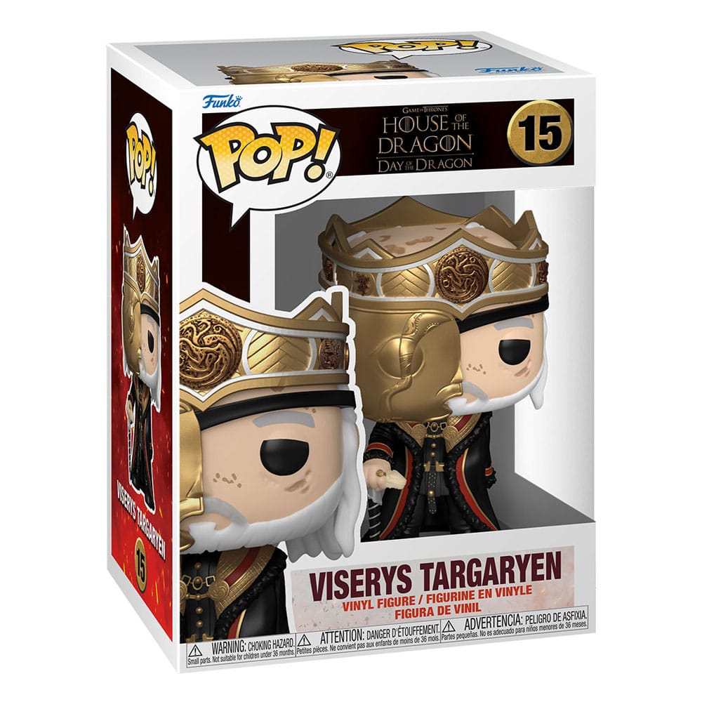 House of the Dragon assortiment POP! TV Vinyl figurines Masked Viserys 9 cm (6)