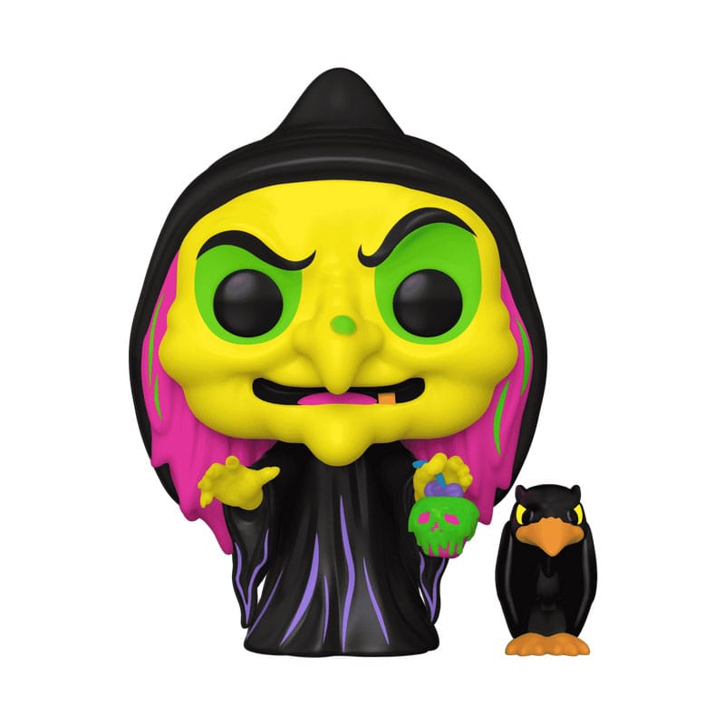 Snow White POP & Buddy! Animation Vinyl figurine Disguised Evil Queen with Raven (Black Light) Exclusive 9 cm