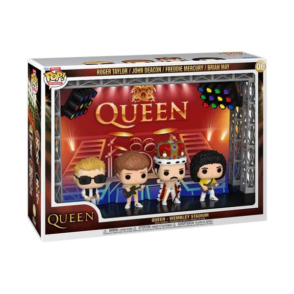 Queen pack 4 POP Moments Deluxe Vinyl figurines Wembley Stadium