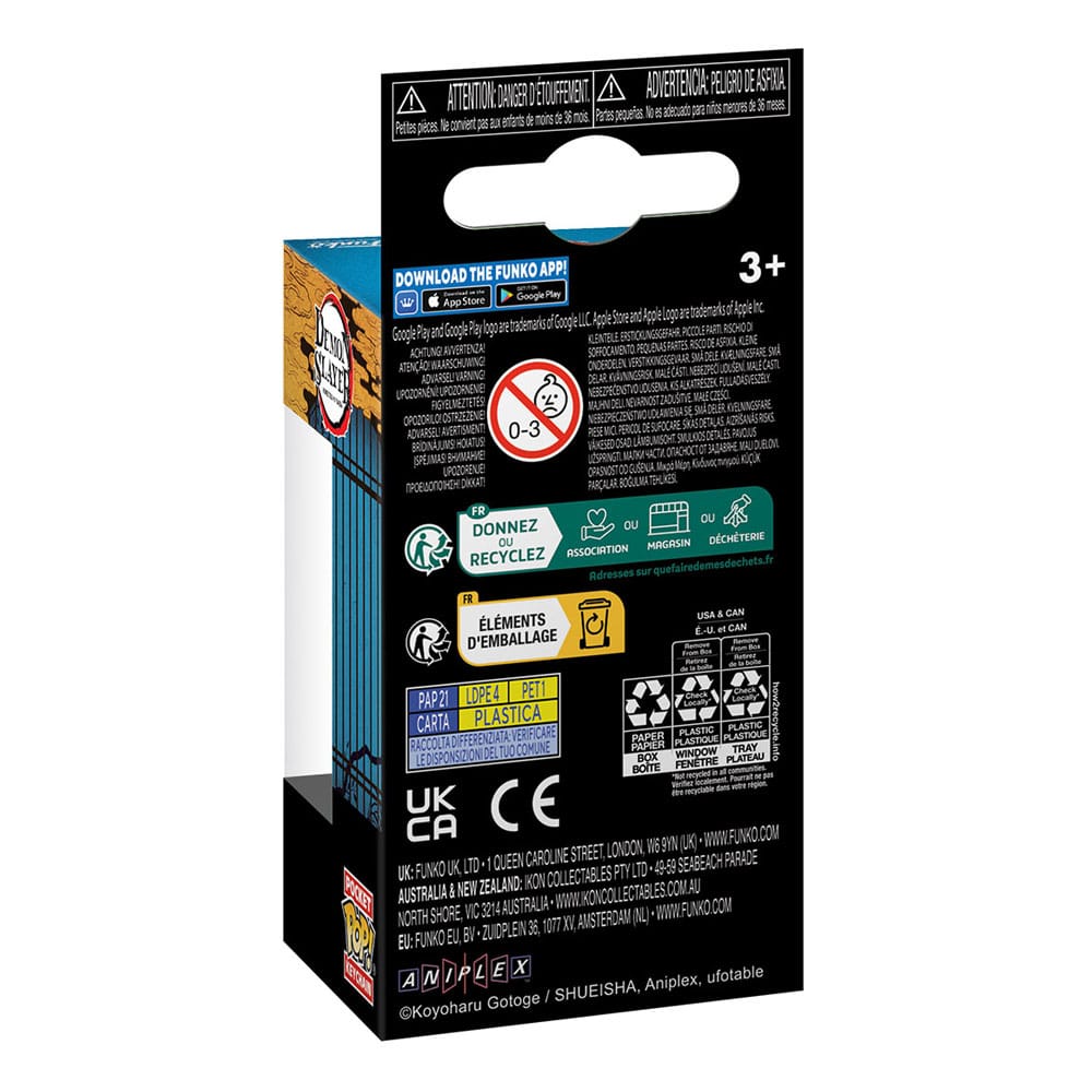 Demon Slayer: Kimetsu no Yaiba présentoir porte-clés Pocket POP! Vinyl Tengen 4 cm (12)