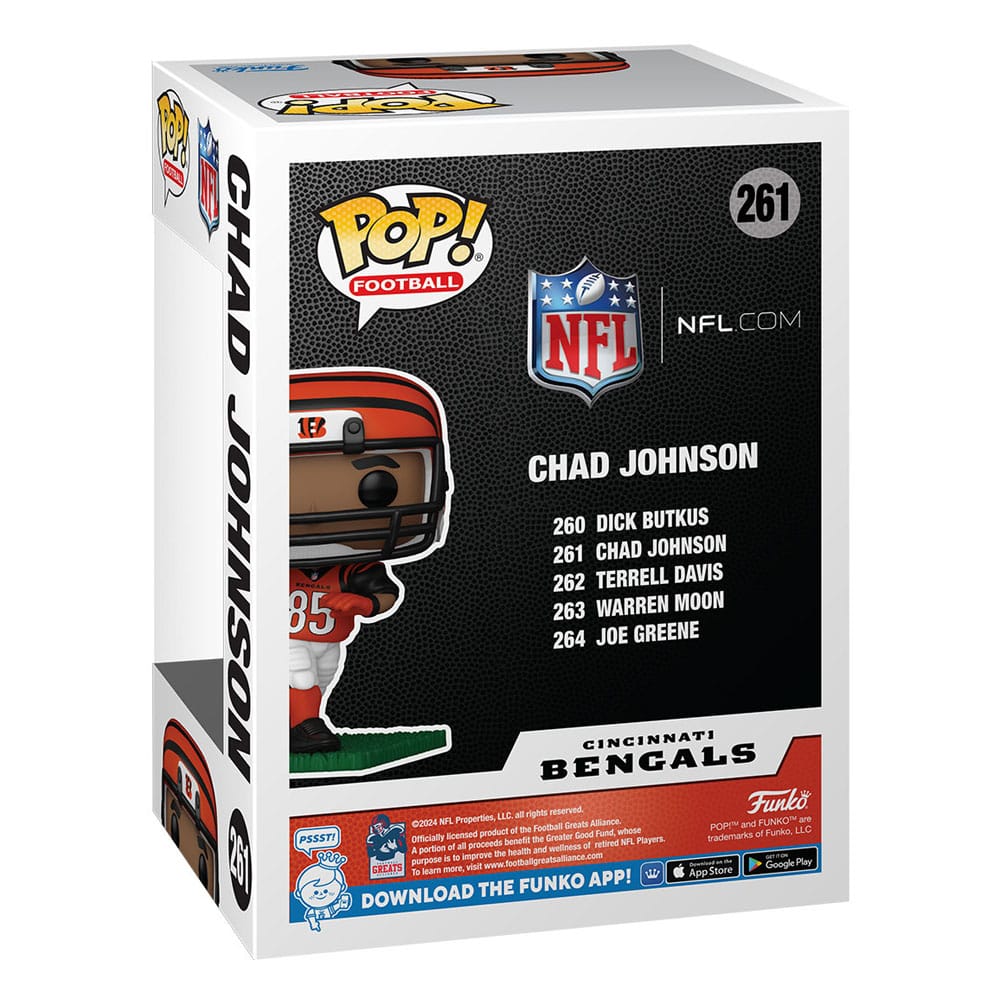 NFL: Legends POP! Sports Vinyl figurine Bengals- Chad Johnson(85) 9 cm