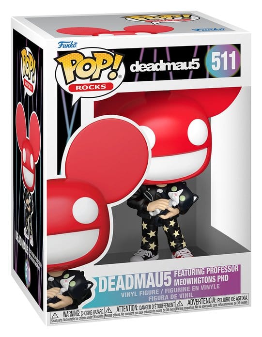 Deadmau5 POP! Rocks Vinyl figurine Deadmau5 with Cat 9 cm