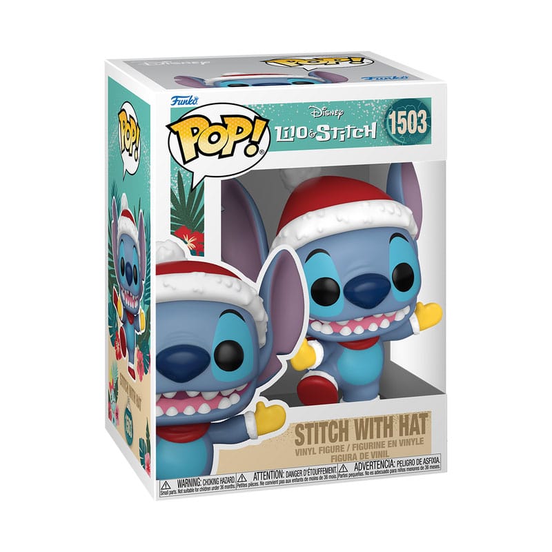 Disney POP! Vinyl figurine Holiday Stitch w/Hat 9 cm