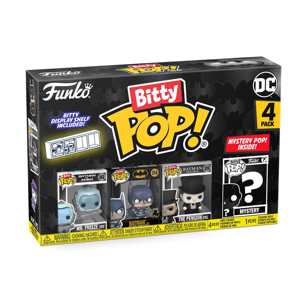 Batman 85th Anniversary pack 4 figurines Bitty POP! Vinyl Freeze 2,5 cm