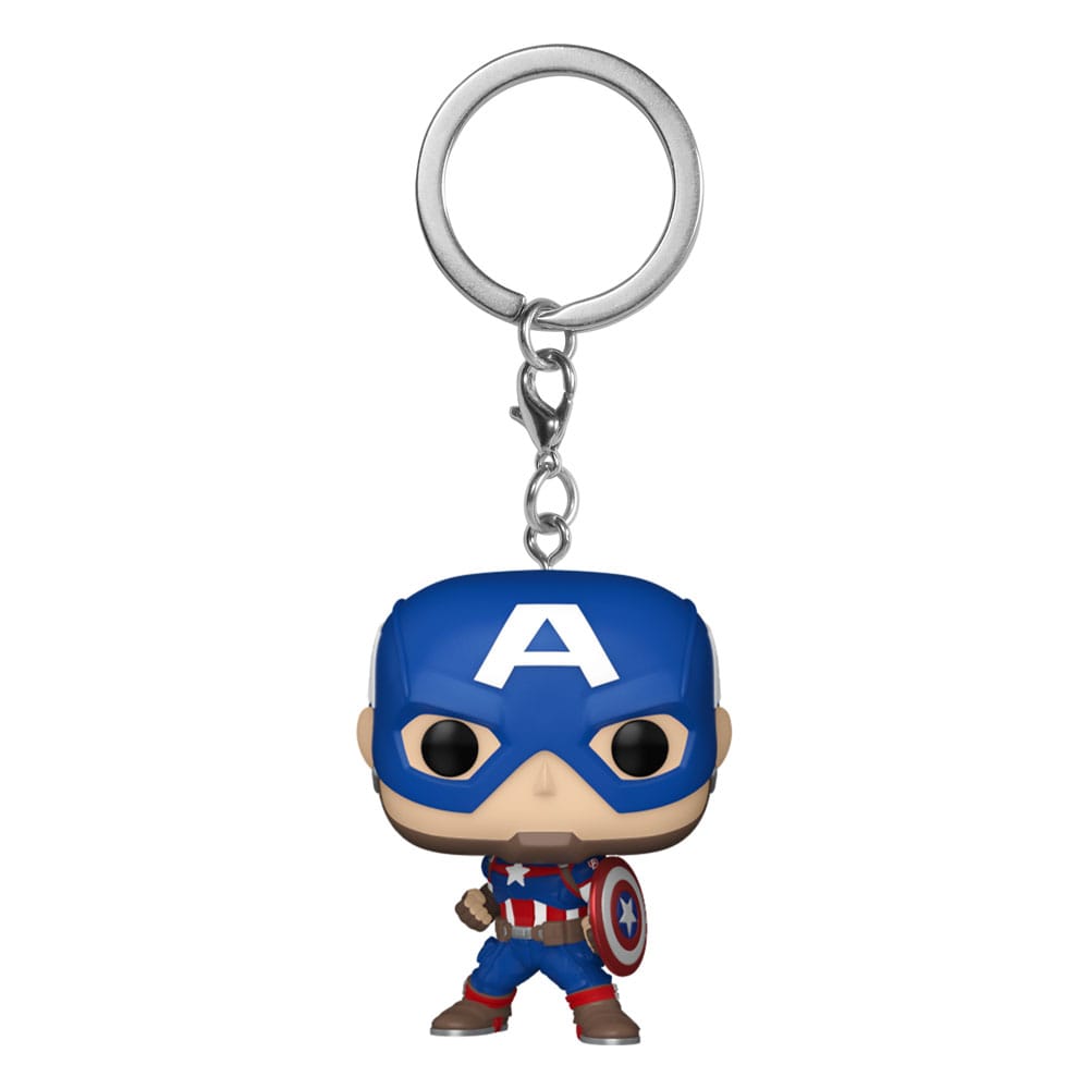 Marvel présentoir porte-clés POP! Vinyl New Classics - Captain America 4 cm (12)