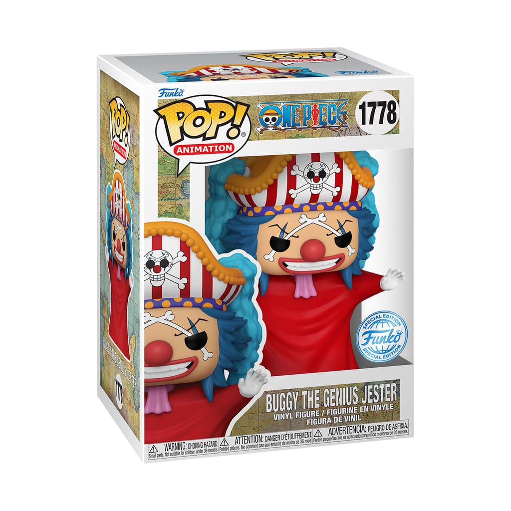 One Piece POP! Animation Vinyl figurine Buggy the Genius Jester Exclusive 9 cm