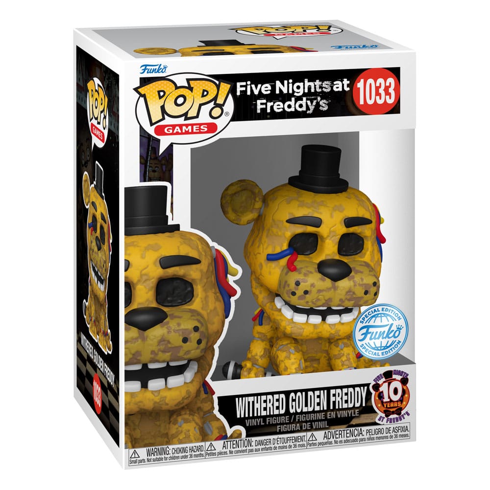 Five Nights at Freddy's POP! Games Vinyl figurine Withered Gldn Frdy 9 cm