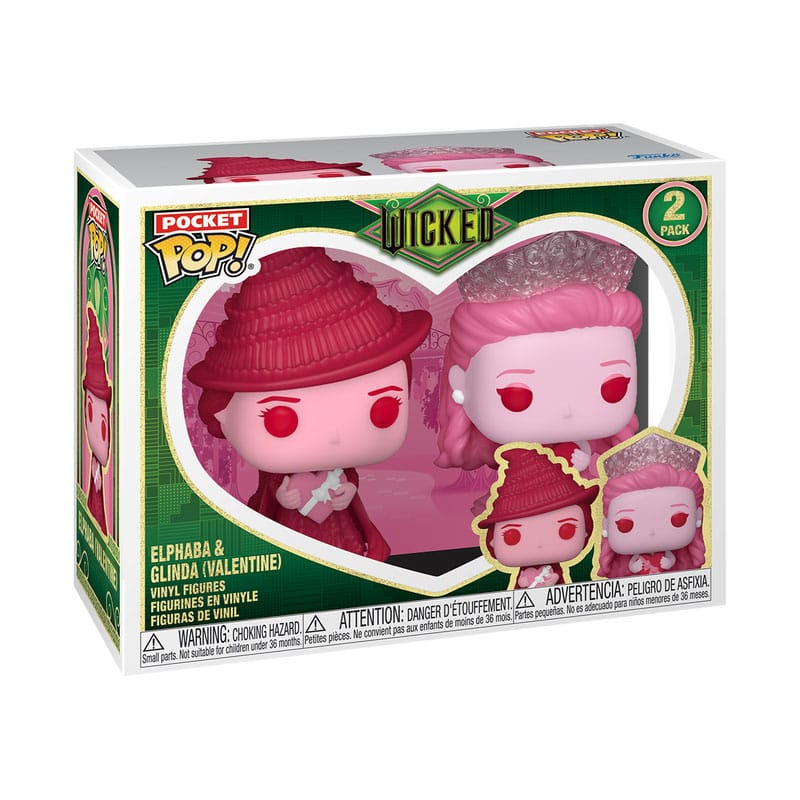 Wicked pack 2 figurines Pocket POP! Vinyl Valentines 4 cm