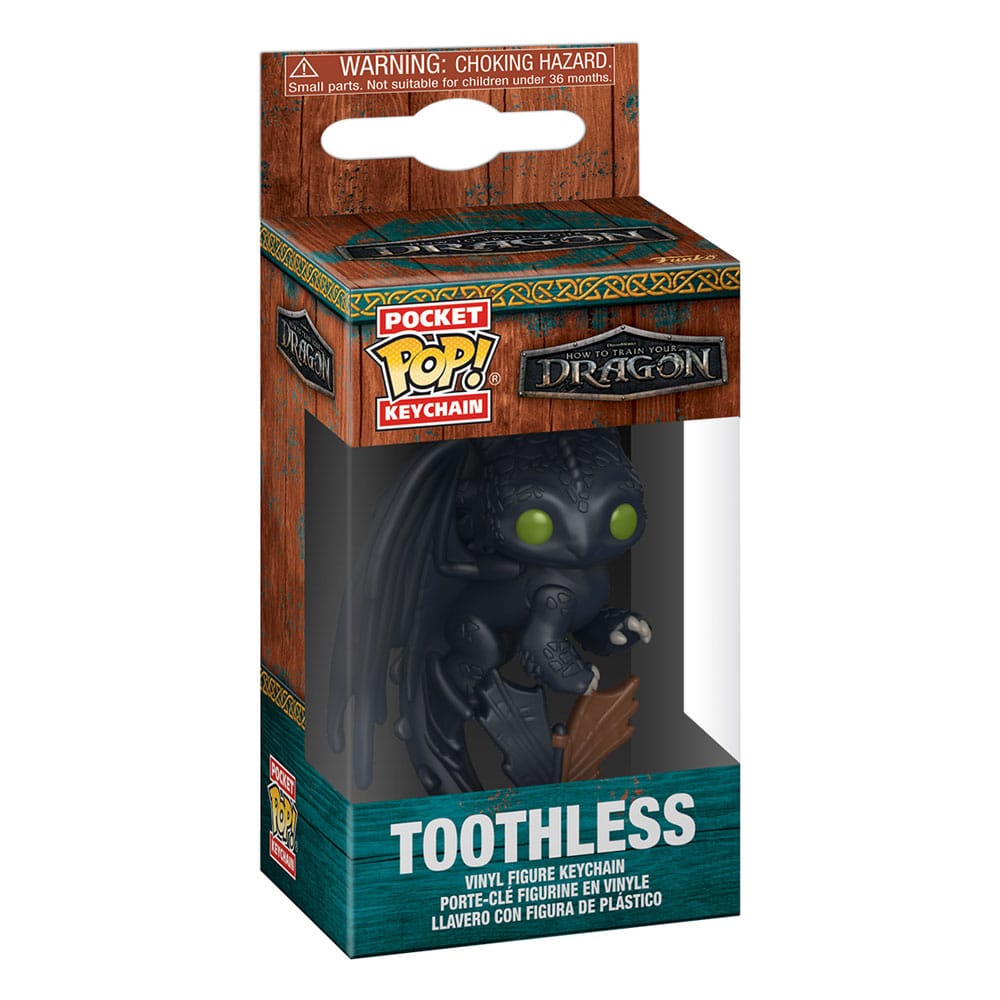 Dragons LAM présentoir porte-clés Pocket POP! Vinyl Toothless 4 cm (12)