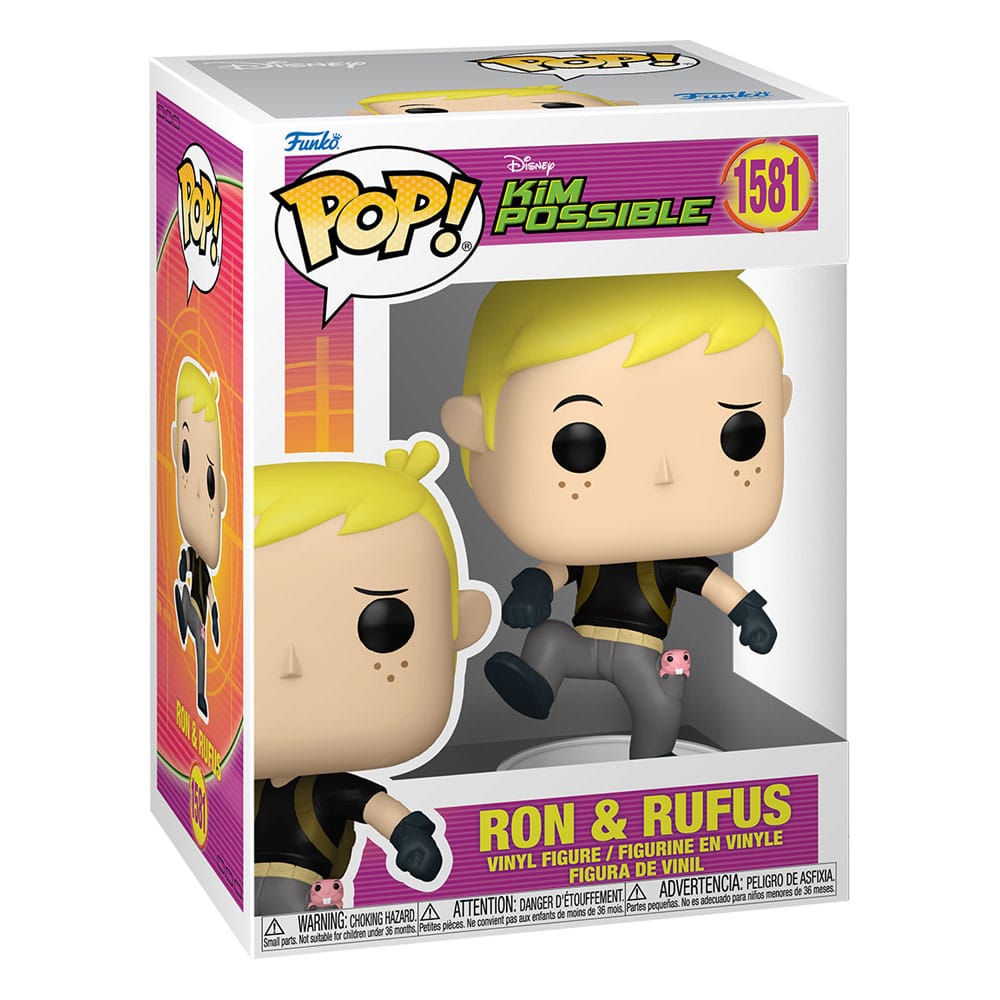 Kim Possible POP! Vinyl figurine Ron w/Rufus 9 cm