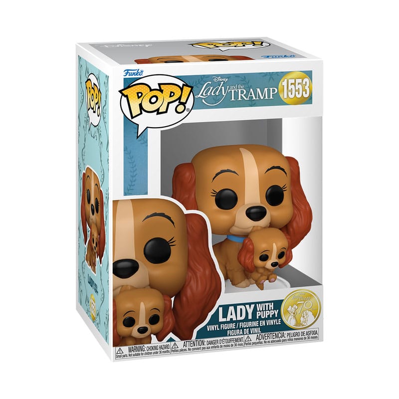 La Belle et le Clochard POP! Disney Vinyl figurine Lady w/puppy 9 cm